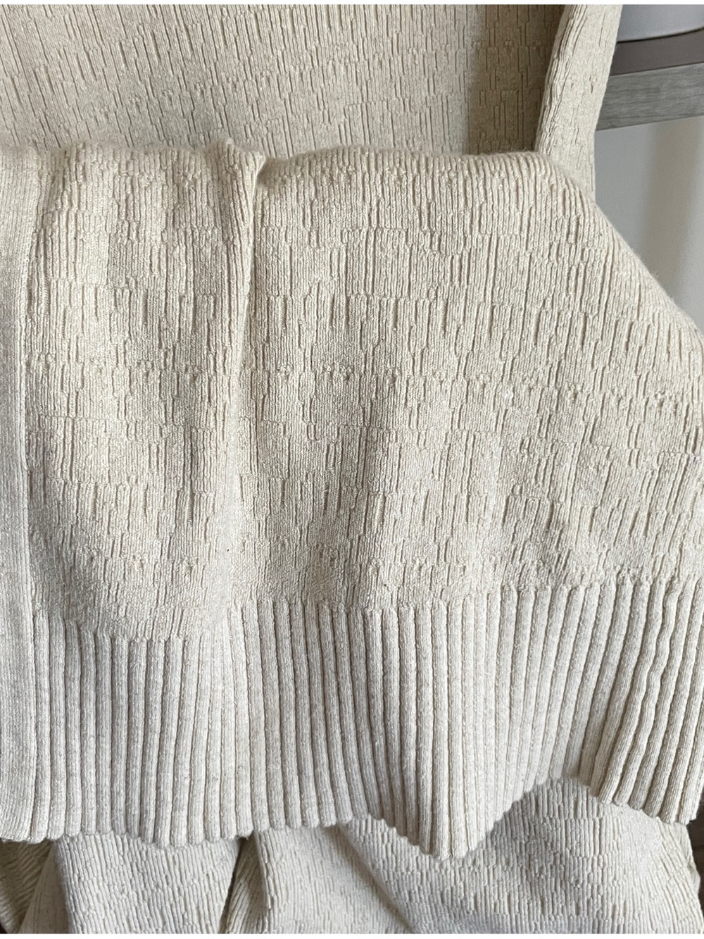 Modern Citizen Sleeveless Knit Tie-Waist Dress, Medium Oatmeal Color - Picture 7 of 16